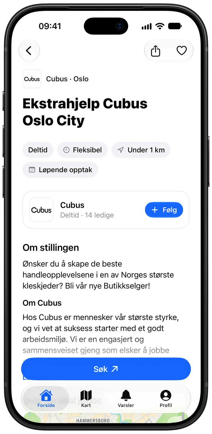 En stilling i appen